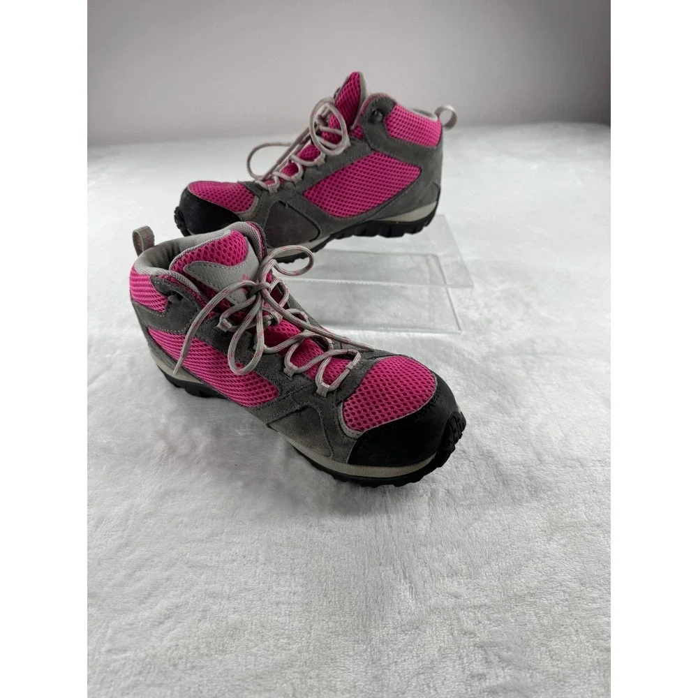 Columbia Access Point Hiking Boots Womens 5 Pink Multi Waterproof Techlite Shoes